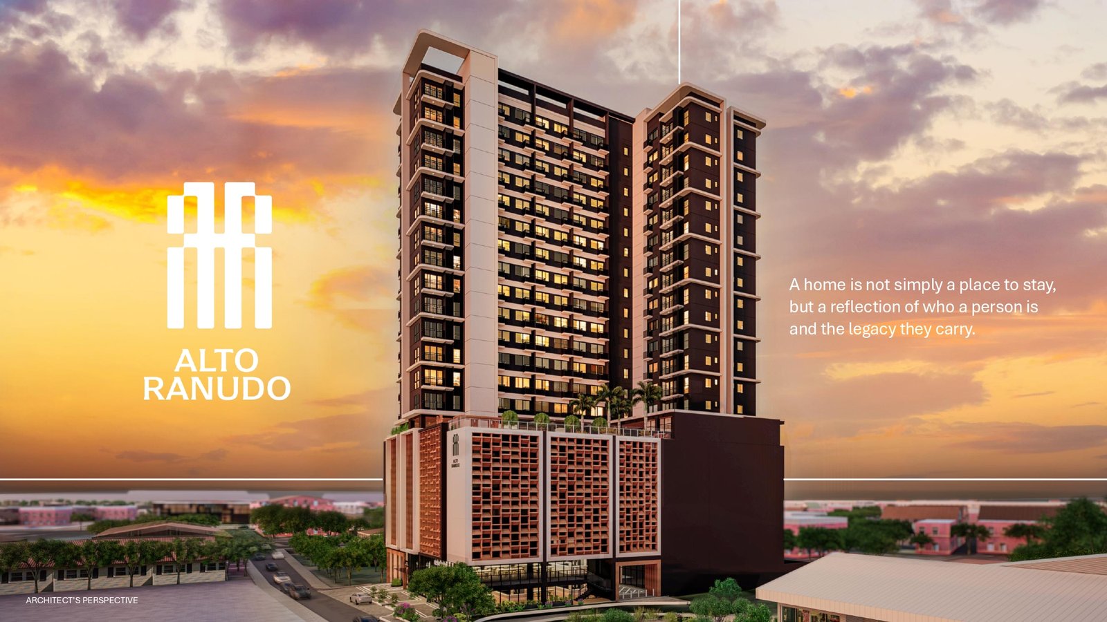 Architectural rendering of Alto Ranudo tower in Cebu City